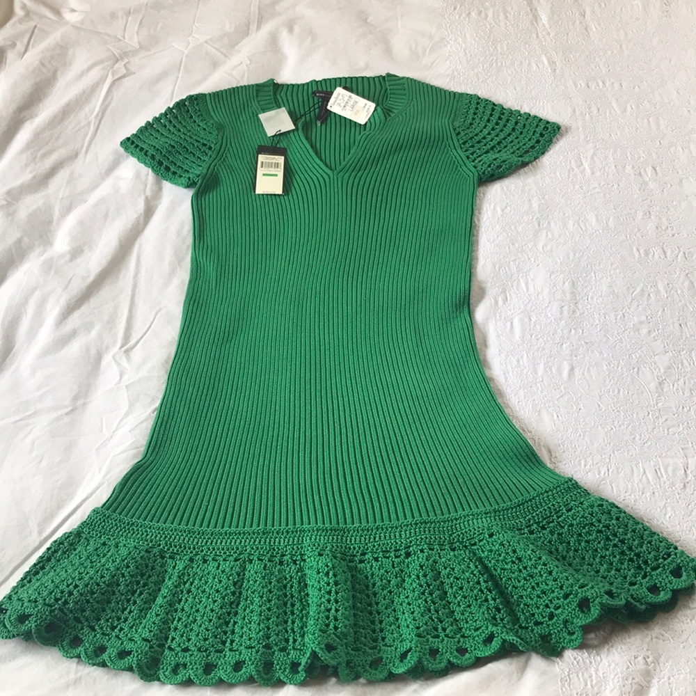 BCBG knit dress silk/cotton combo size L 8/10